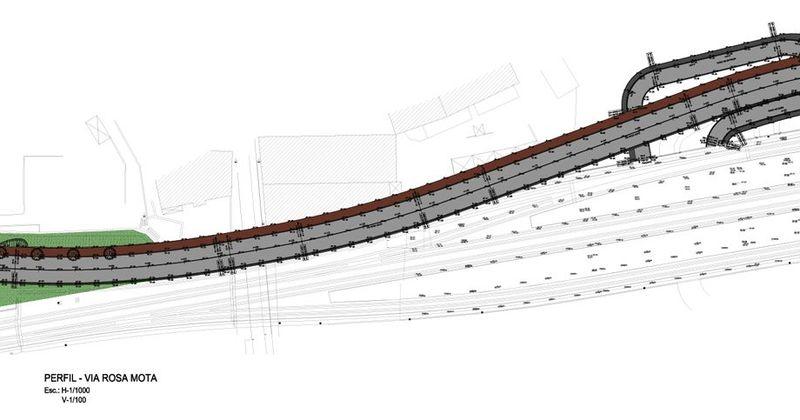 ligação do troço da Via Rosa Mota entre a Rua do Choupelo e a Rua General Torres,